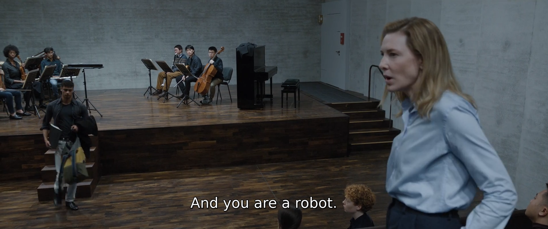“And you are a robot.”
